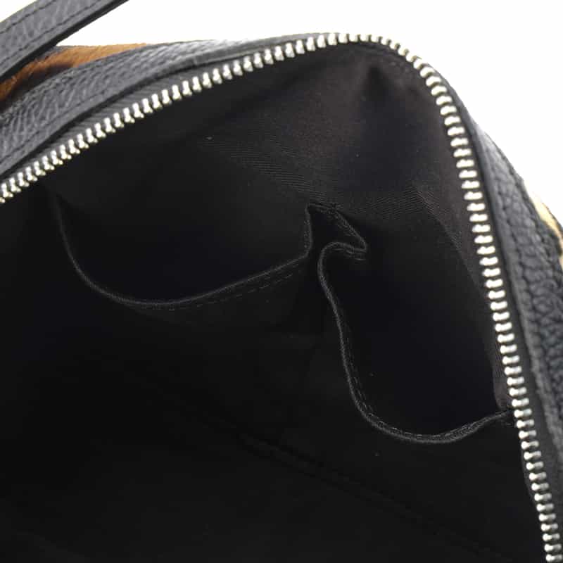 RIPANI RIPANI<リパーニ> アニマル柄ショルダーバッグ “RONDINE“ BROWN