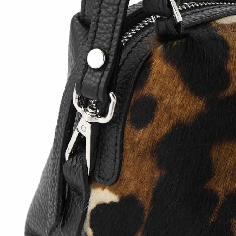 RIPANI RIPANI<リパーニ> アニマル柄ショルダーバッグ “RONDINE“ BROWN