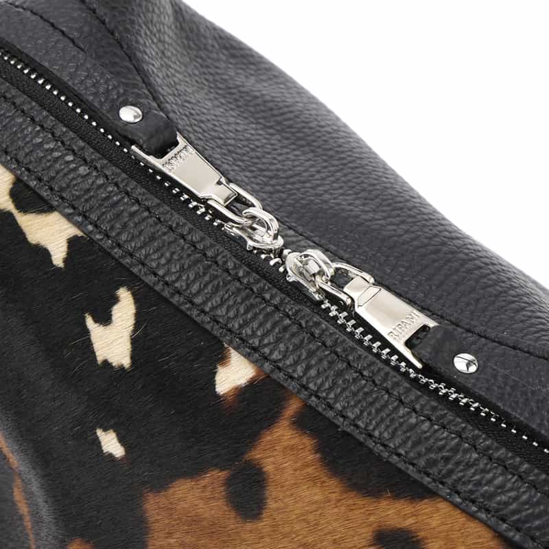 RIPANI RIPANI<リパーニ> アニマル柄ショルダーバッグ “RONDINE“ BROWN