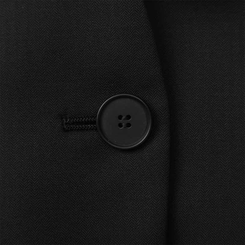 KIYOMI SAITO KIYOMI SAITO ＜キヨミ サイトウ＞ バーニーズ　ニューヨーク限定セットアップノーカラージャケット BLACK