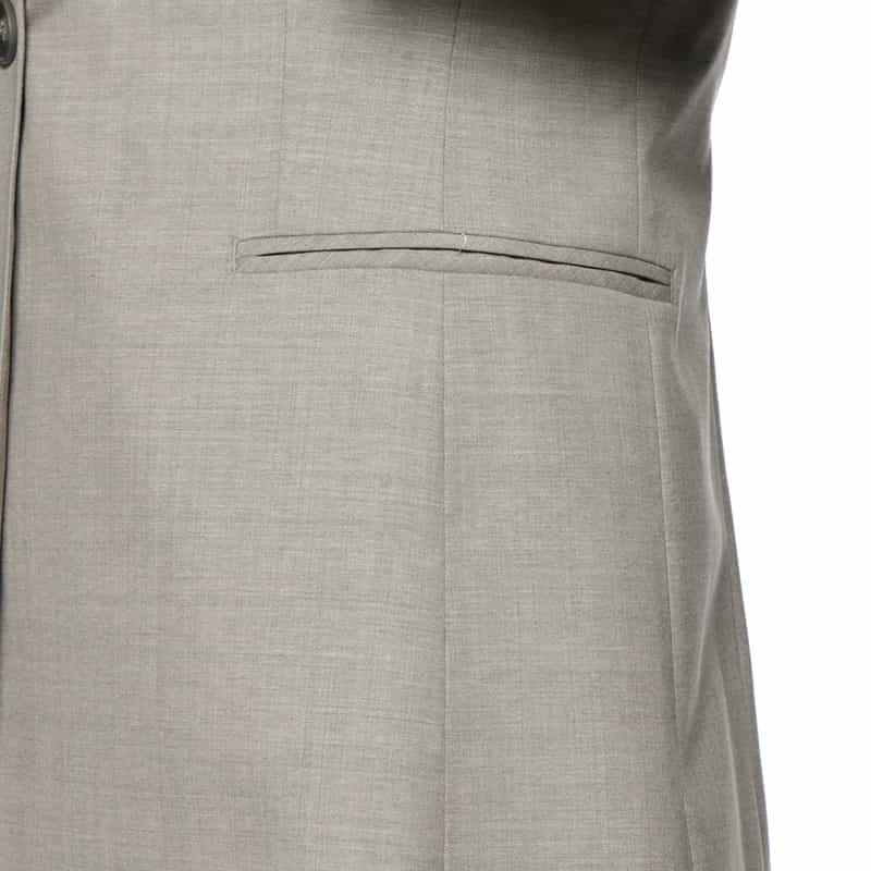 KIYOMI SAITO KIYOMI SAITO ＜キヨミ サイトウ＞ バーニーズ　ニューヨーク限定セットアップノーカラージャケット GREIGE