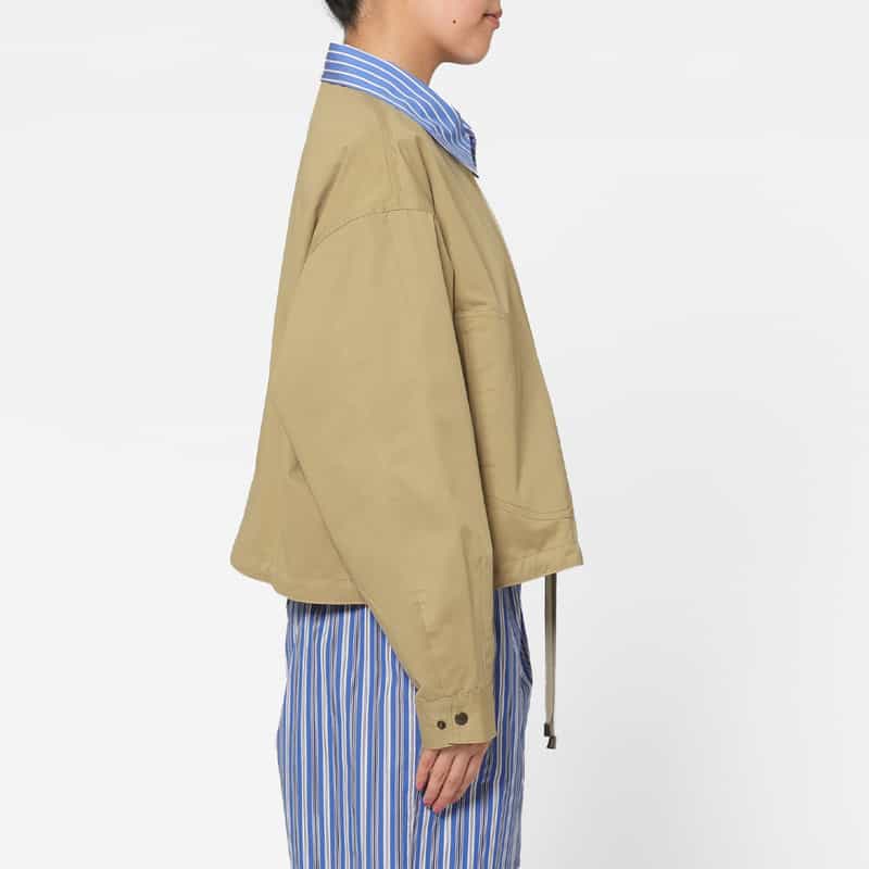 HOMME GIRLS HOMME GIRLS ＜オム ガールズ＞ ジップアップパラシュートジャケット BEIGE