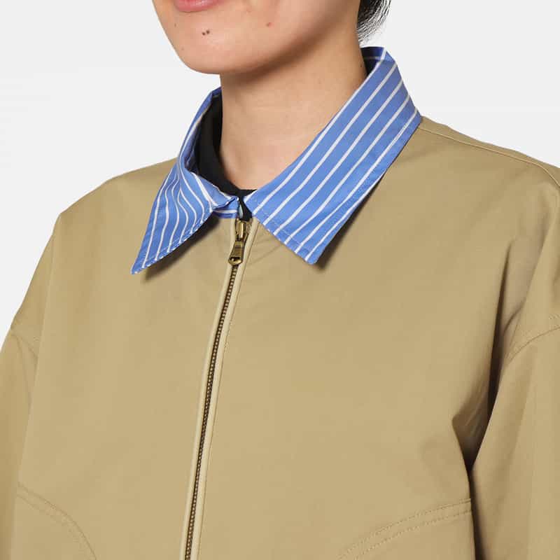 HOMME GIRLS HOMME GIRLS ＜オム ガールズ＞ ジップアップパラシュートジャケット BEIGE