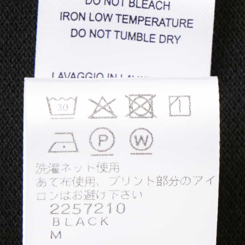 HOMME GIRLS HOMME GIRLS ＜オム ガールズ＞ ロゴ入りロングスリーブポロシャツ BLACK