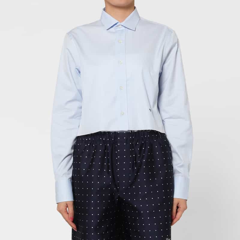 HOMME GIRLS HOMME GIRLS ＜オム ガールズ＞ クロップドシャツ LIGHT BLUE