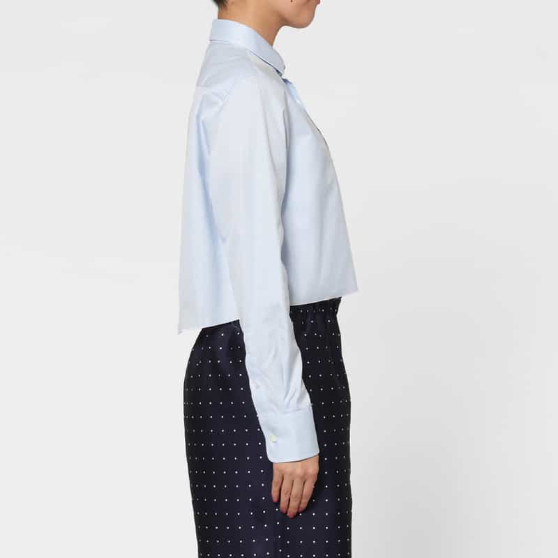 HOMME GIRLS HOMME GIRLS ＜オム ガールズ＞ クロップドシャツ LIGHT BLUE