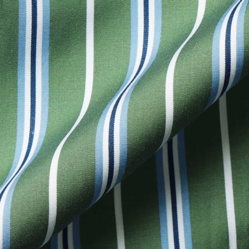 HOMME GIRLS HOMME GIRLS ＜オム ガールズ＞ マルチストライプ柄シャツ GREEN