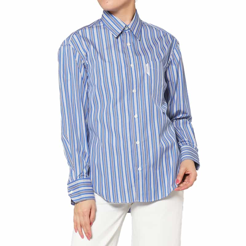 HOMME GIRLS ＜オム ガールズ＞ マルチストライプ柄シャツ