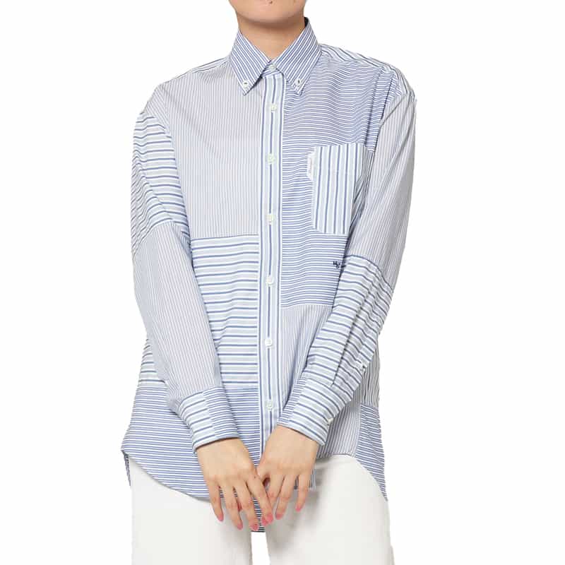 HOMME GIRLS ＜オム ガールズ＞ パッチワークデザインシャツ