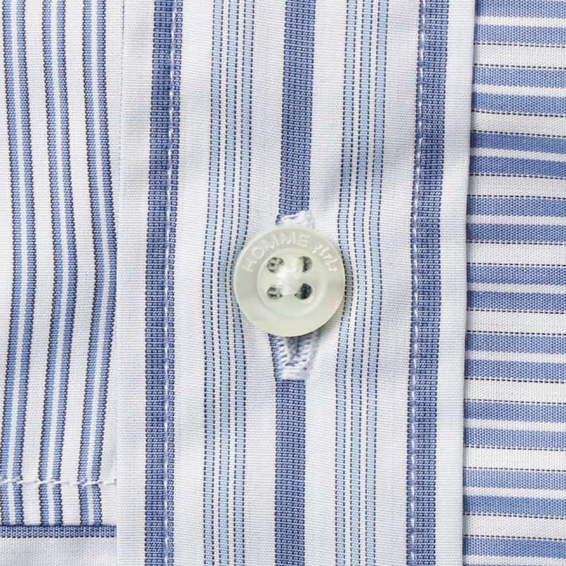 HOMME GIRLS HOMME GIRLS ＜オム ガールズ＞ パッチワークデザインシャツ LIGHT BLUE