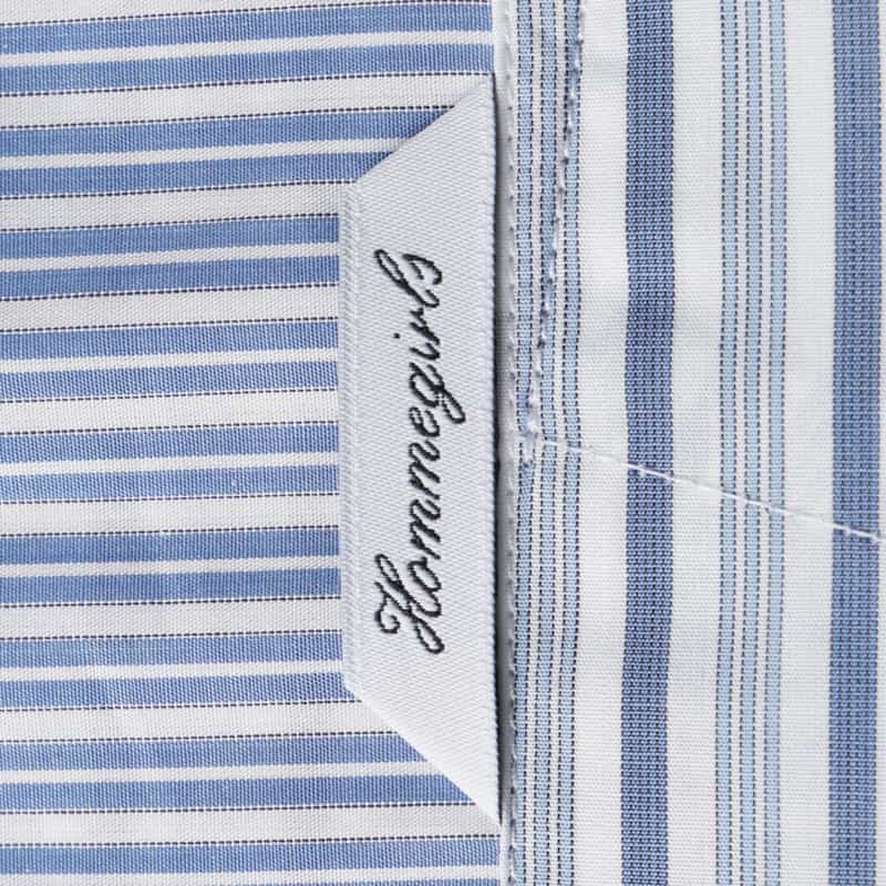 HOMME GIRLS HOMME GIRLS ＜オム ガールズ＞ パッチワークデザインシャツ LIGHT BLUE