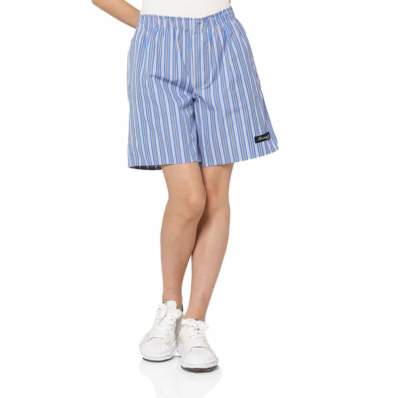 HOMME GIRLS HOMME GIRLS ＜オム ガールズ＞ ストライプ柄ボクサーショートパンツ BLUE