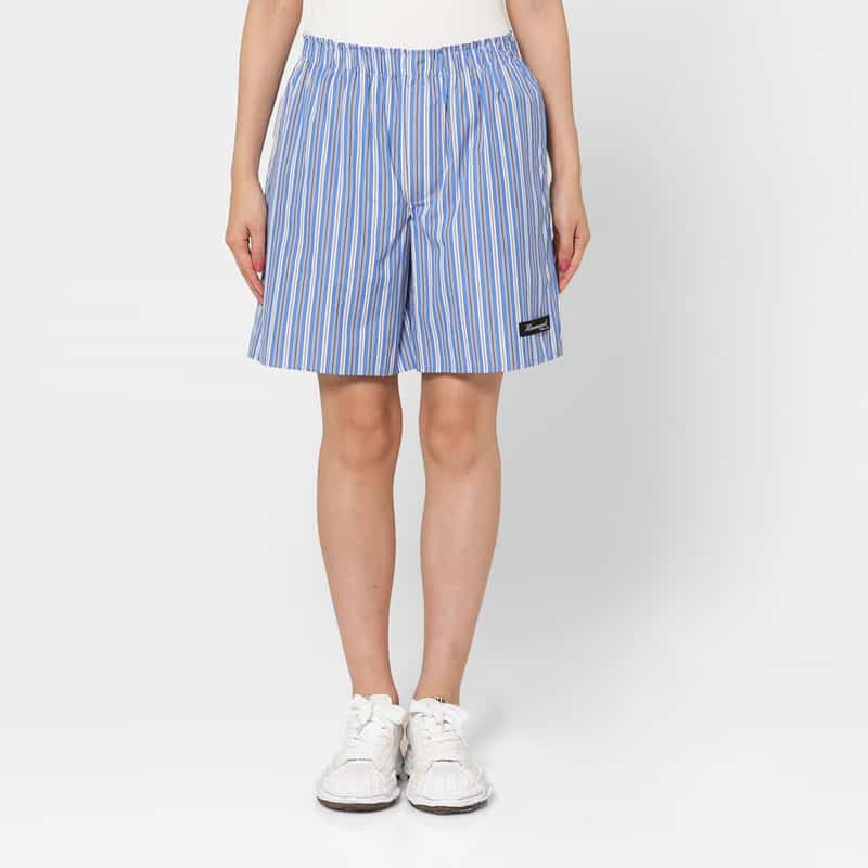 HOMME GIRLS HOMME GIRLS ＜オム ガールズ＞ ストライプ柄ボクサーショートパンツ BLUE