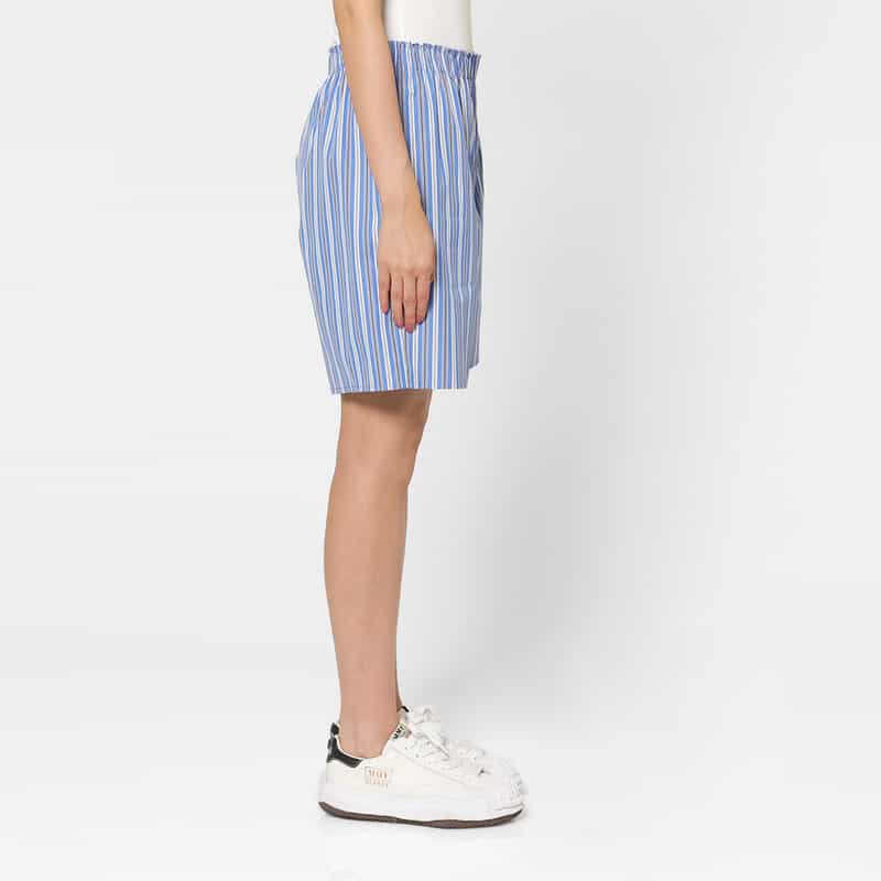 HOMME GIRLS HOMME GIRLS ＜オム ガールズ＞ ストライプ柄ボクサーショートパンツ BLUE