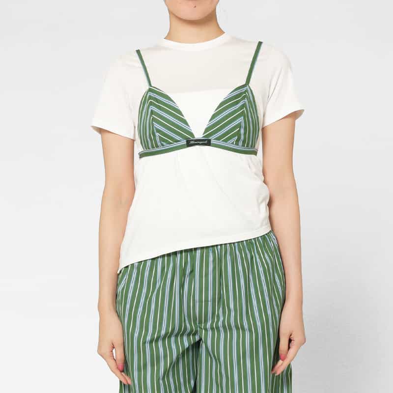 HOMME GIRLS HOMME GIRLS ＜オム ガールズ＞ ストライプ柄ブラレット GREEN