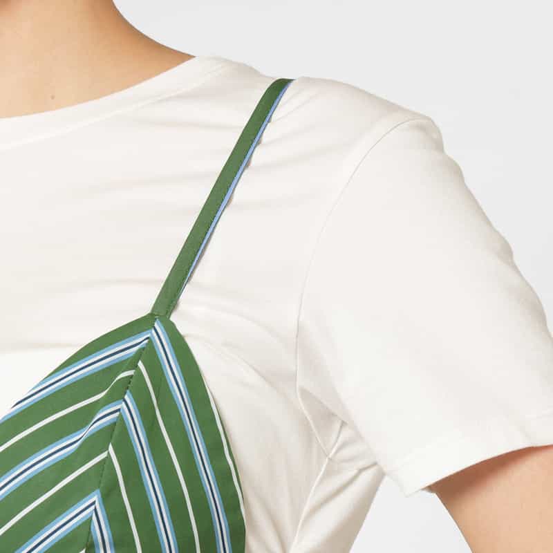 HOMME GIRLS HOMME GIRLS ＜オム ガールズ＞ ストライプ柄ブラレット GREEN