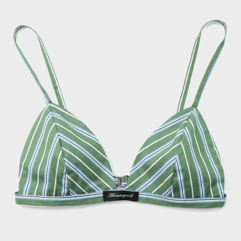 HOMME GIRLS HOMME GIRLS ＜オム ガールズ＞ ストライプ柄ブラレット GREEN