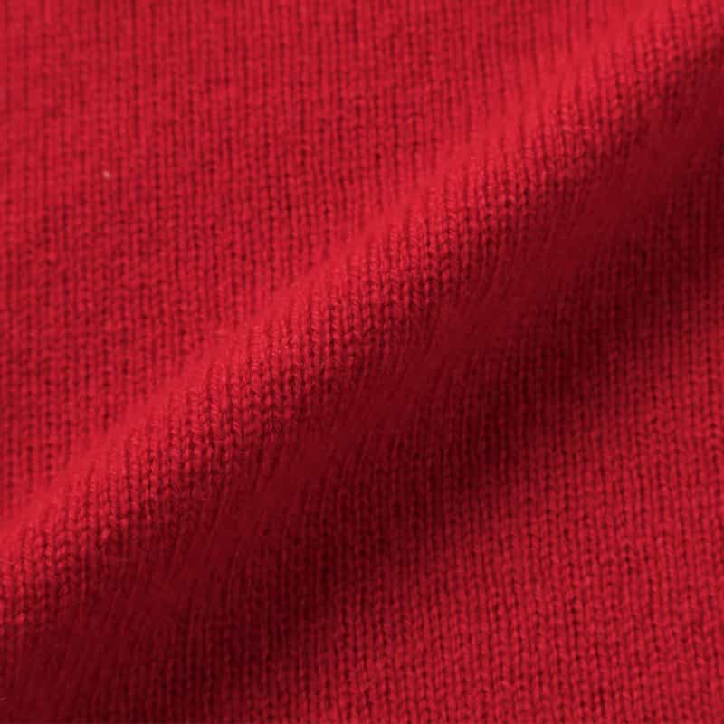 BARNEYS NEW YORK カシミヤ オフタートルネックニットプルオーバー RED