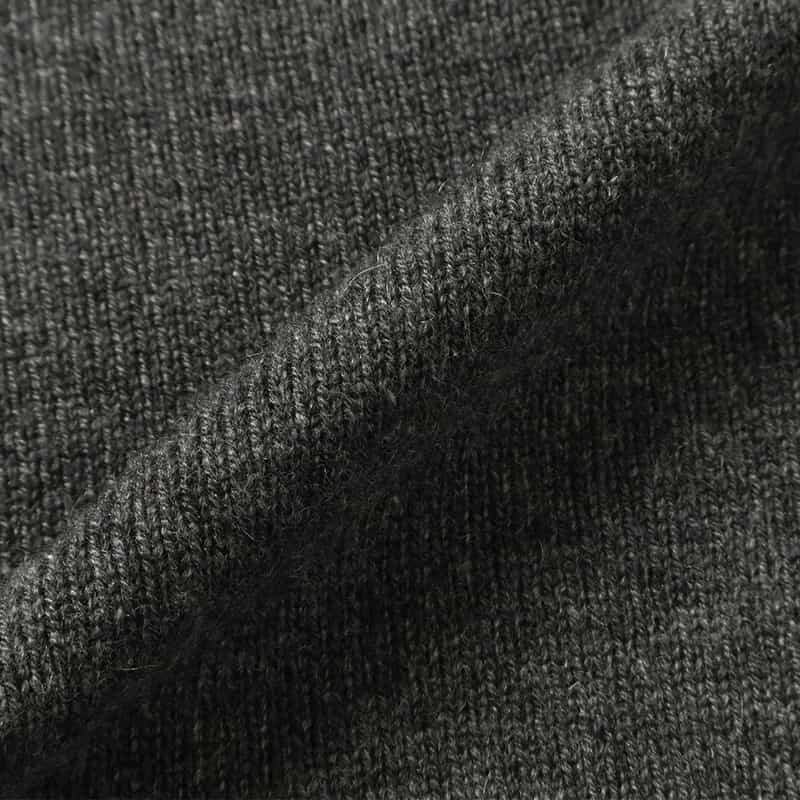 BARNEYS NEW YORK カシミヤ オフタートルネックニットプルオーバー GRAY