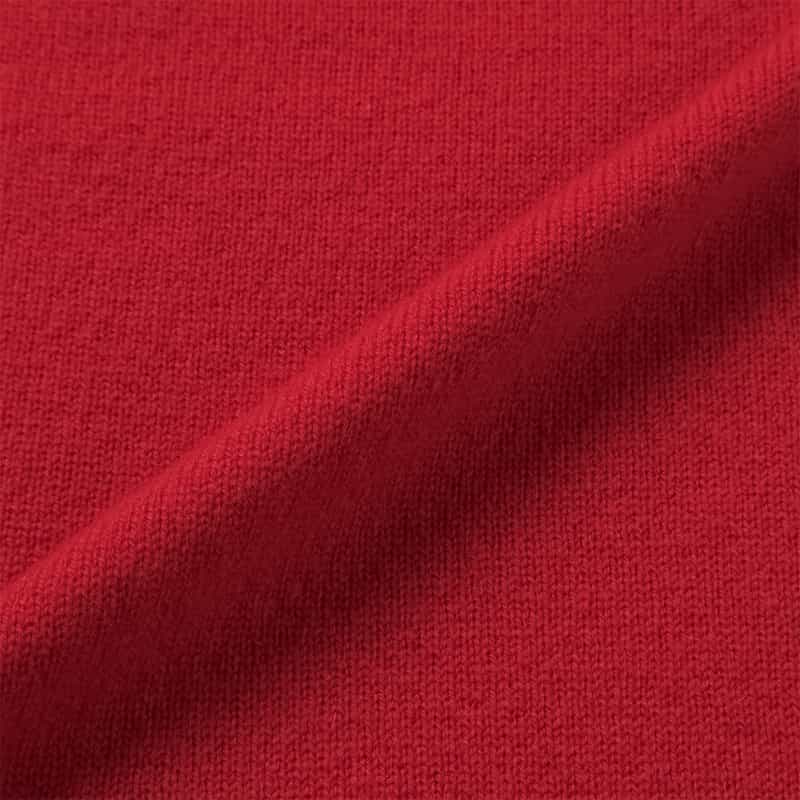 BARNEYS NEW YORK カシミヤ オフタートルネックニットドレス RED