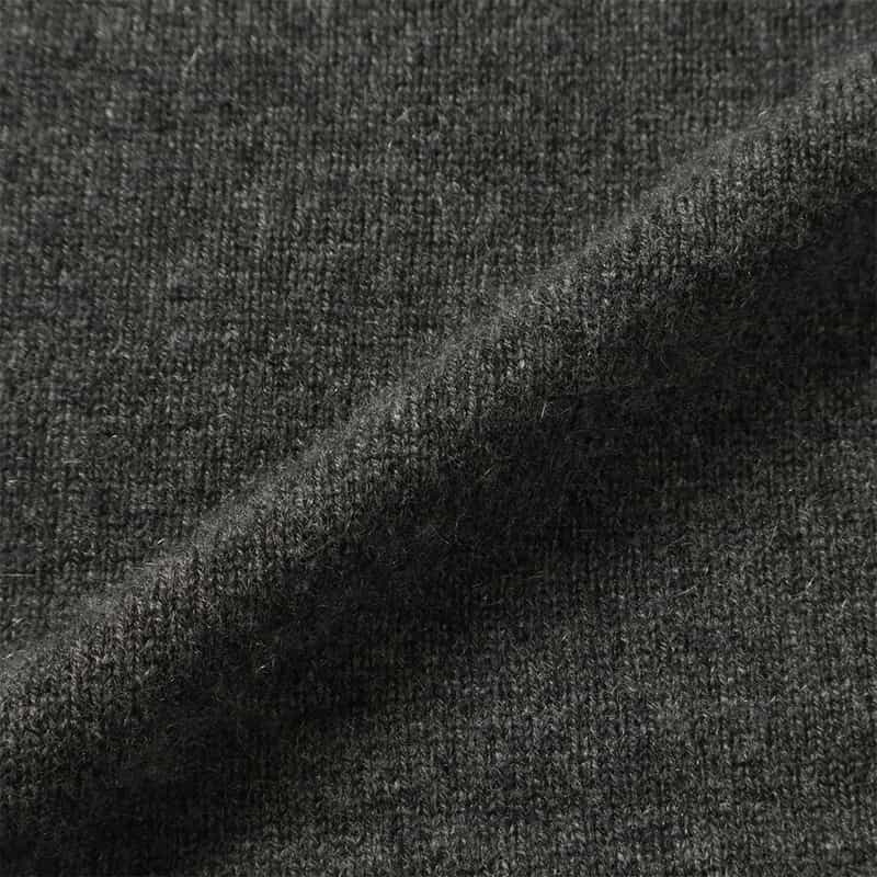 BARNEYS NEW YORK カシミヤ オフタートルネックニットドレス GRAY