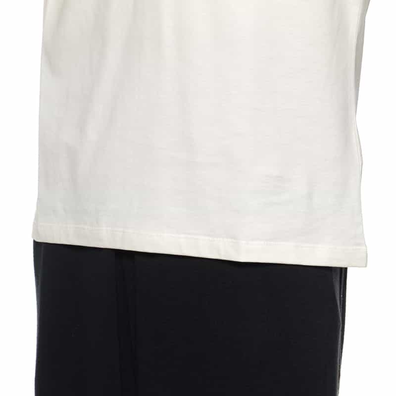 BARNEYS NEW YORK ウォッシャブル プラチナフェイスコットン ロングスリーブカットソー WHITE