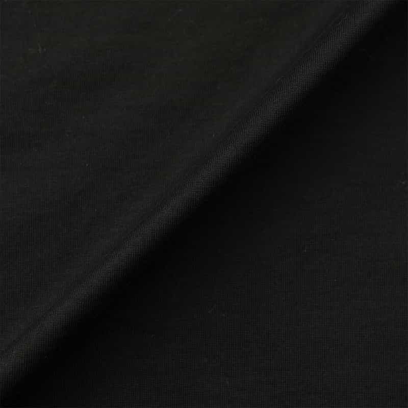 BARNEYS NEW YORK ウォッシャブル プラチナフェイスコットン ロングスリーブカットソー BLACK