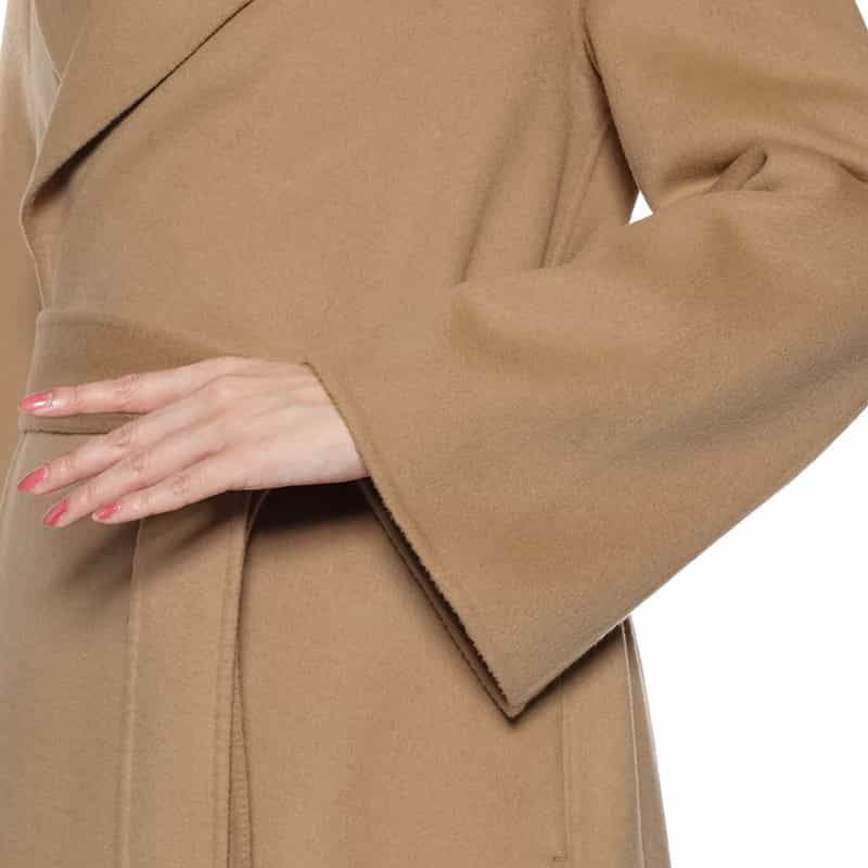 BARNEYS NEW YORK ベルテッド ロングコート CAMEL