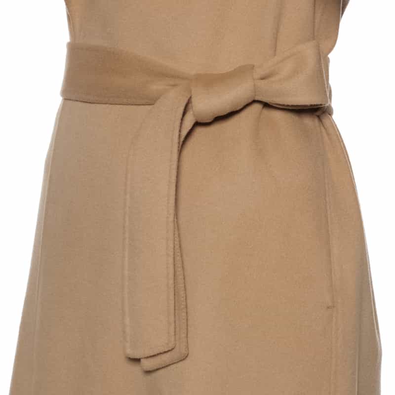 BARNEYS NEW YORK ベルテッド ロングコート CAMEL