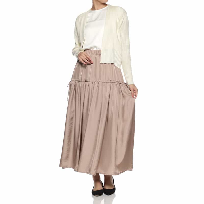 BARNEYS NEW YORK リブニット ボレロカーディガン IVORY