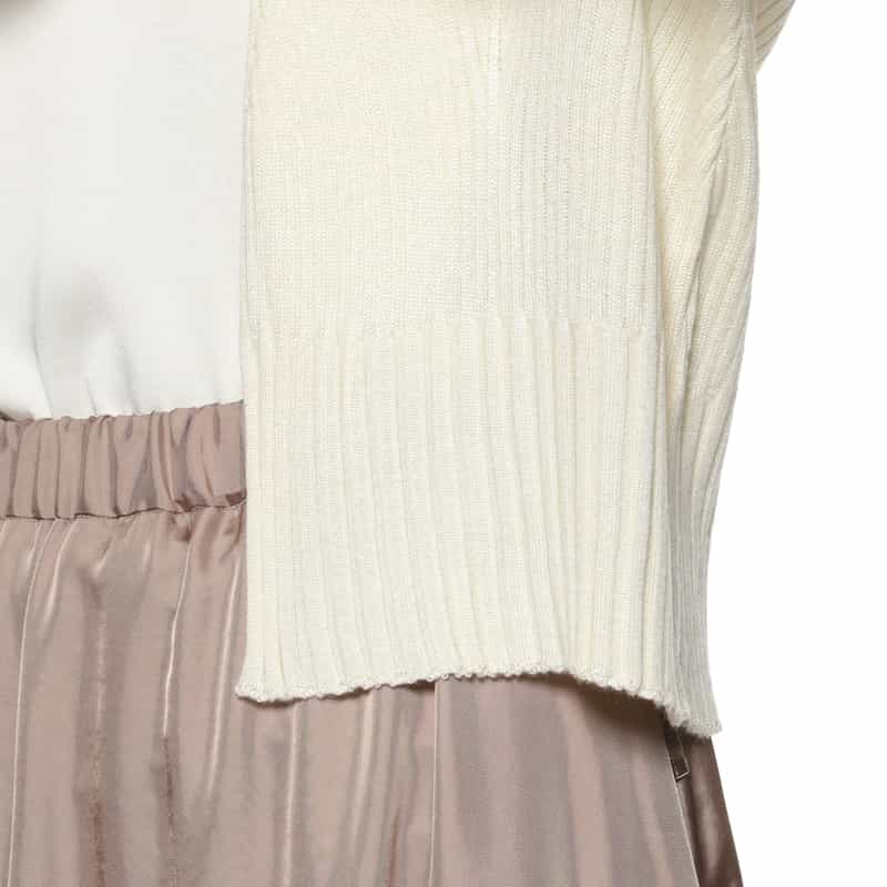 BARNEYS NEW YORK リブニット ボレロカーディガン IVORY