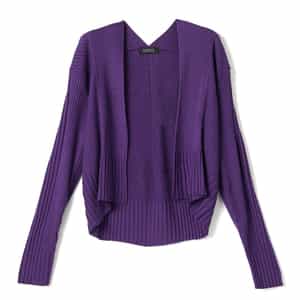 リブニット ボレロカーディガン