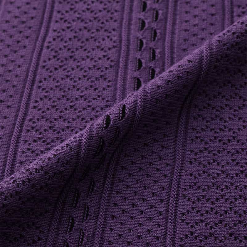 BARNEYS NEW YORK セットアップ ジャカードニットスカート PURPLE