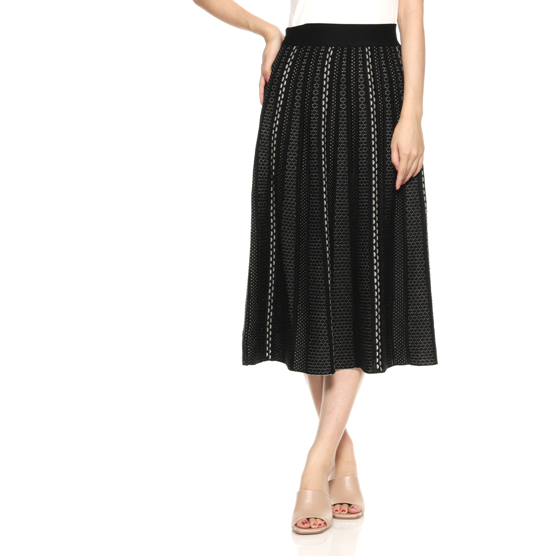 セットアップ ジャカードニットスカート