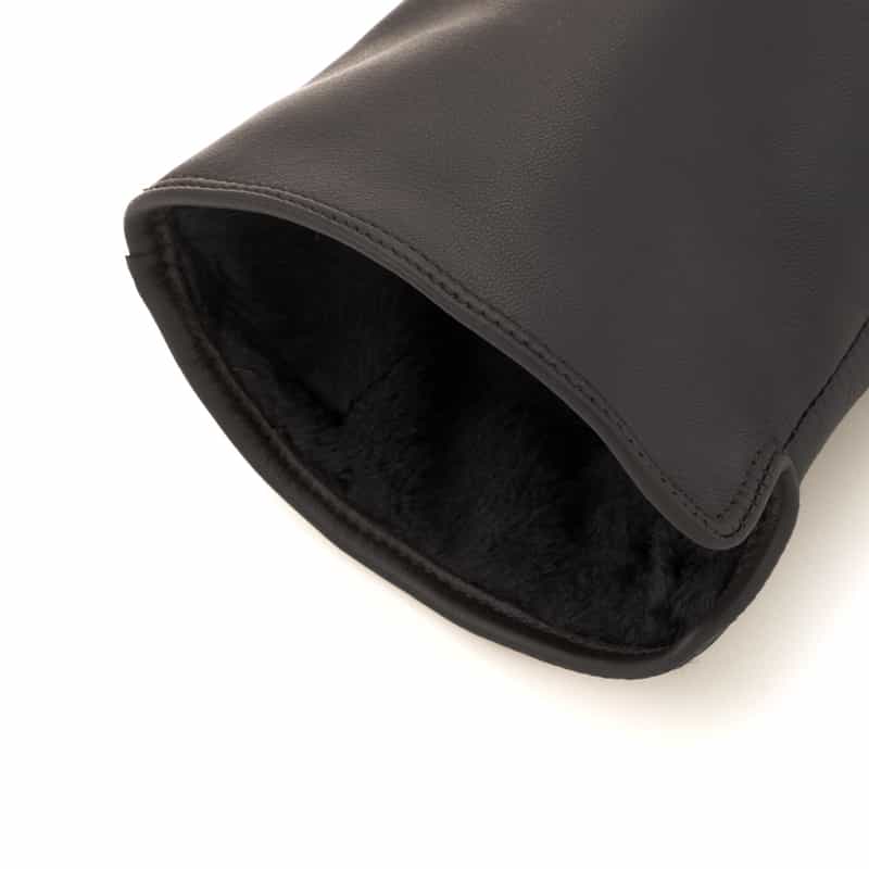 BARNEYS NEW YORK シープスキンレザーグローブ BROWN