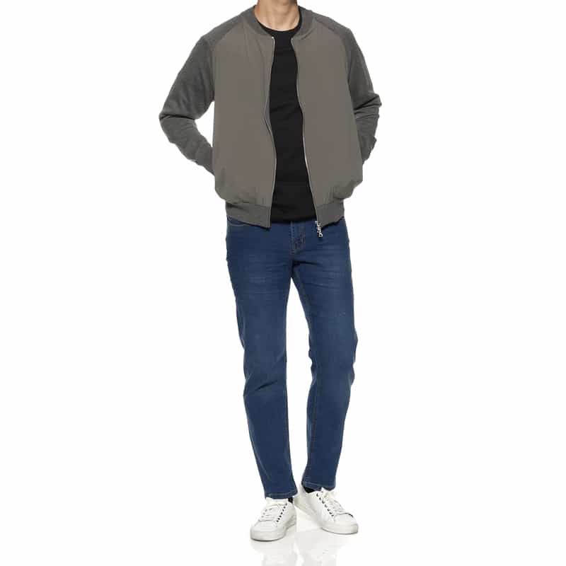 BARNEYS NEW YORK スリムストレートデニムパンツ BLUE