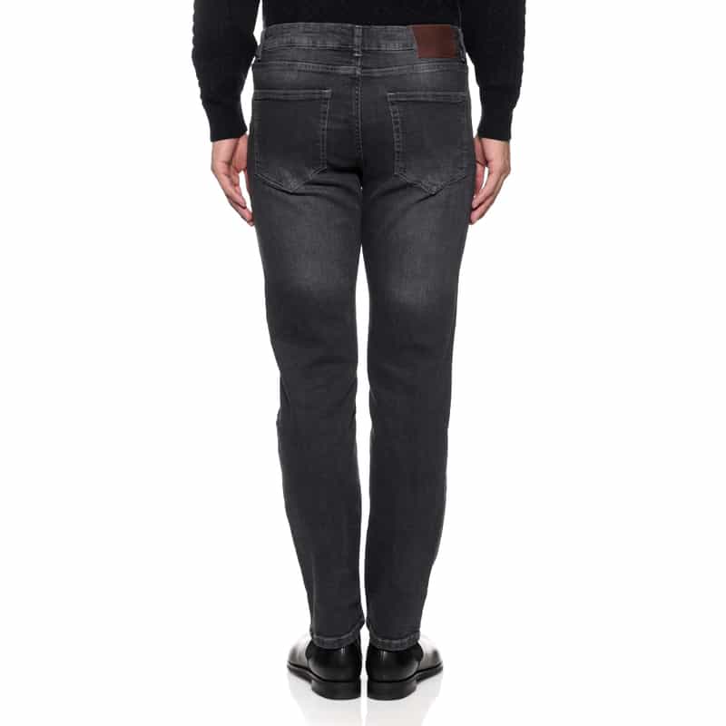 BARNEYS NEW YORK スリムストレートデニムパンツ GRAY