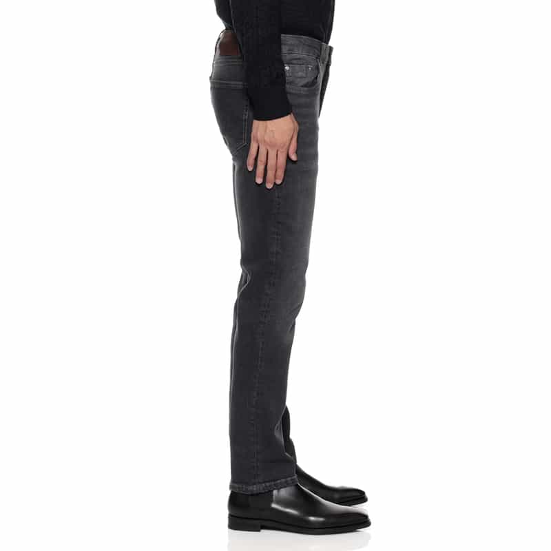 BARNEYS NEW YORK スリムストレートデニムパンツ GRAY