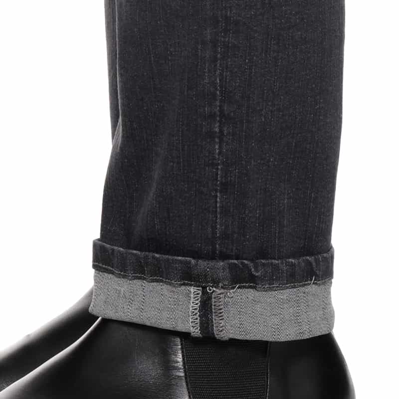 BARNEYS NEW YORK スリムストレートデニムパンツ GRAY