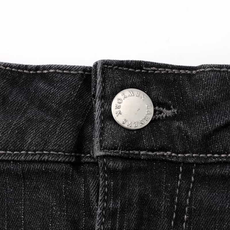 BARNEYS NEW YORK スリムストレートデニムパンツ GRAY