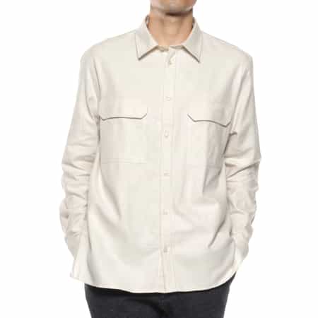 FIGARET＜フィガレ＞ バーニーズ　ニューヨーク限定フランネル素材カジュアルシャツ