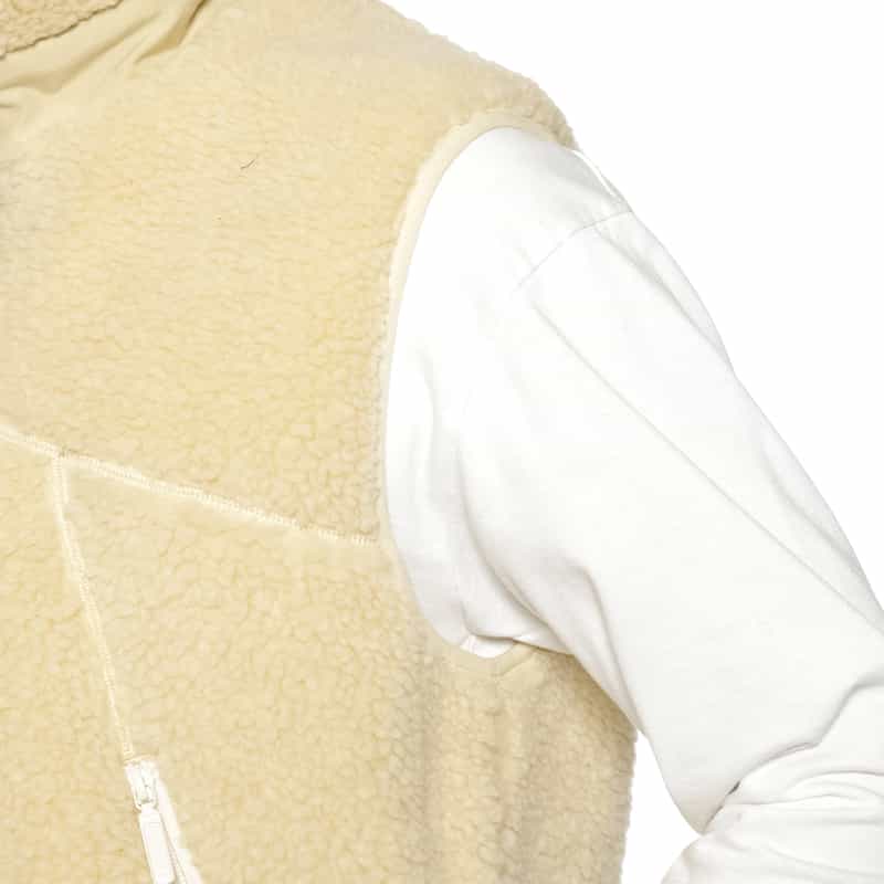 BARNEYS NEW YORK ボアフリースベスト WHITE