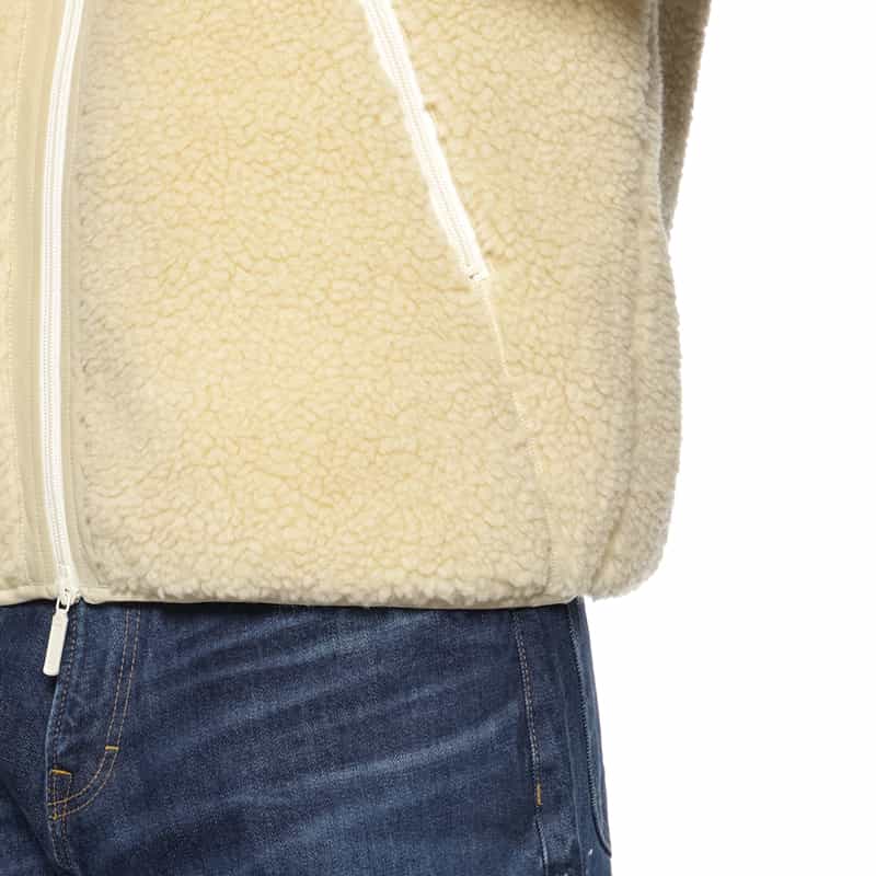 BARNEYS NEW YORK ボアフリースベスト WHITE