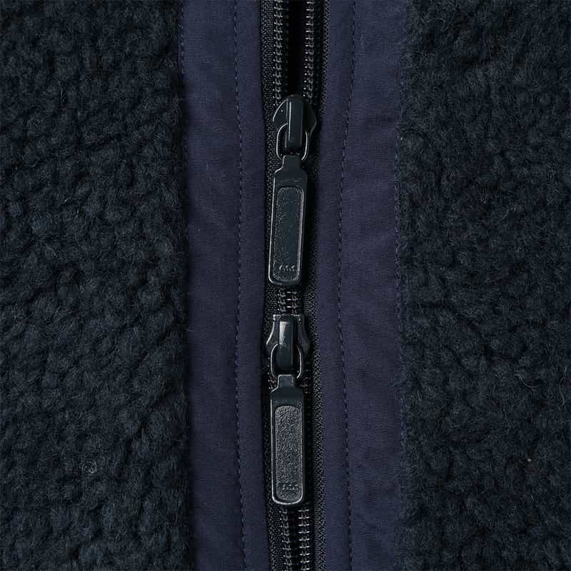 BARNEYS NEW YORK ボアフリースベスト NAVY