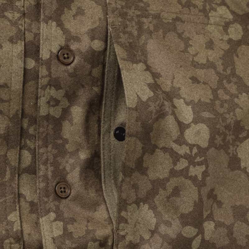 BARNEYS NEW YORK フラワー柄プリントシャツ BEIGE