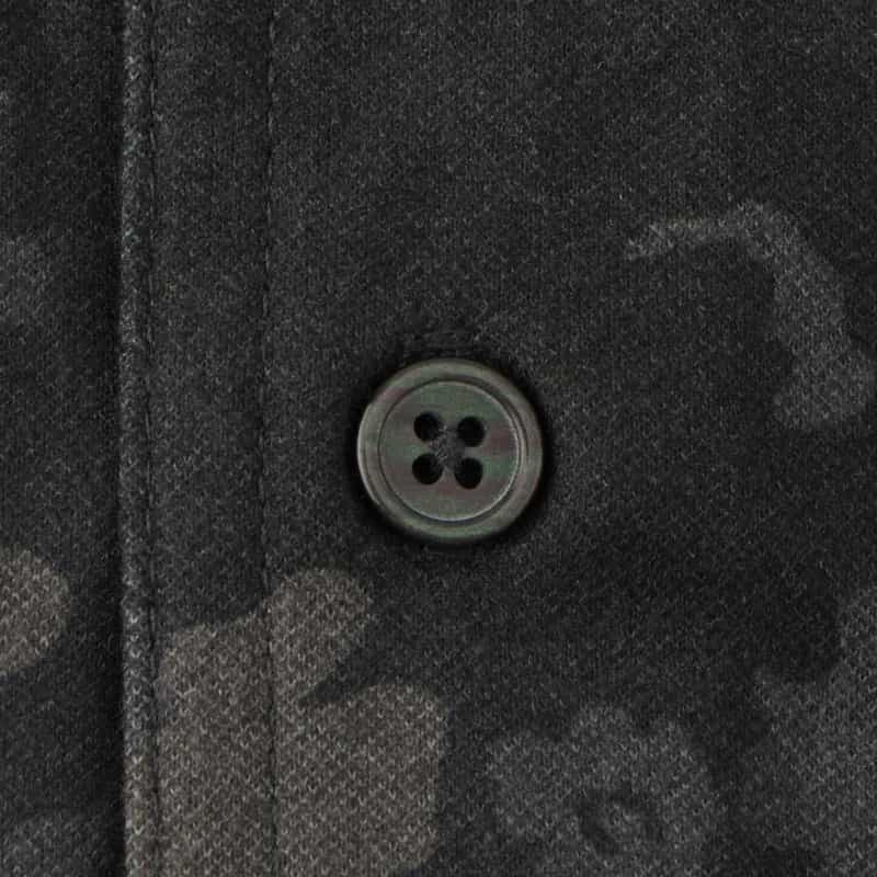 BARNEYS NEW YORK フラワー柄プリントシャツ GRAY