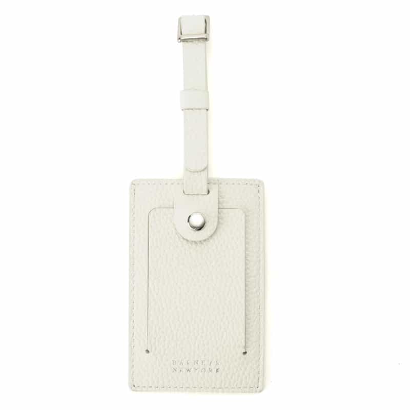 BARNEYS NEW YORK レザーラゲージタグ WHITE