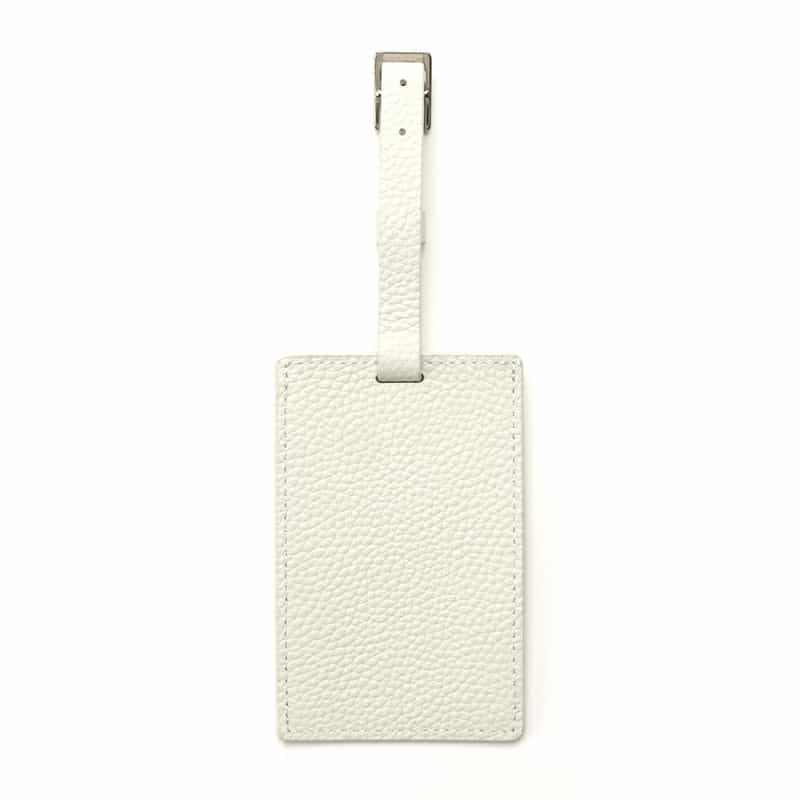 BARNEYS NEW YORK レザーラゲージタグ WHITE