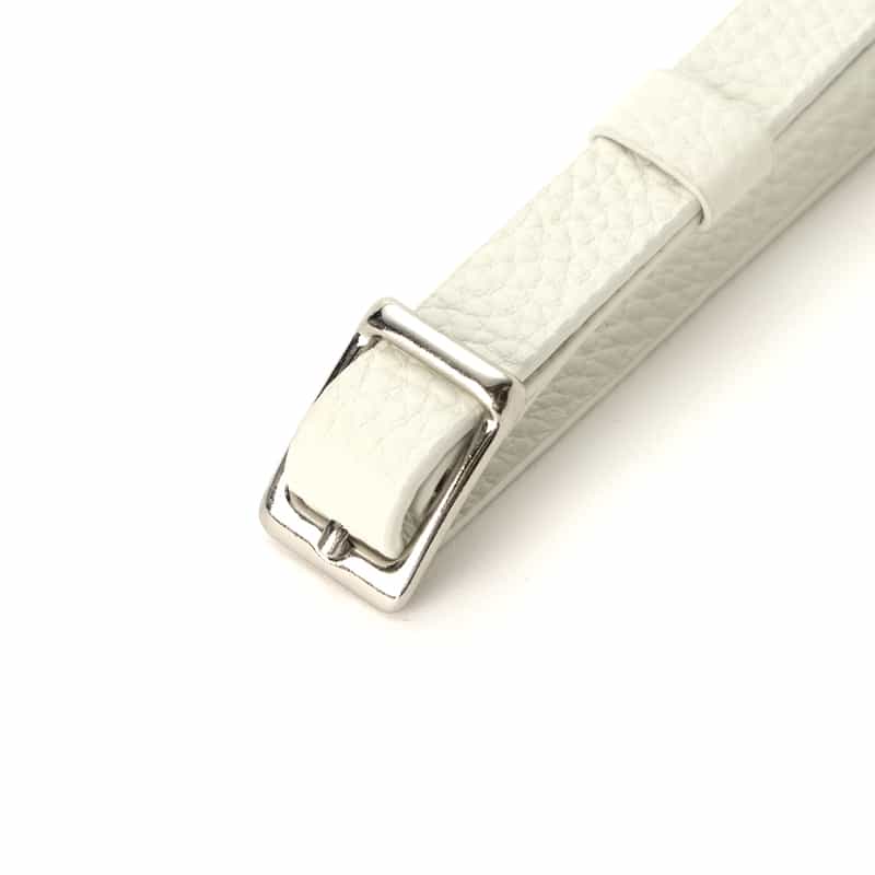 BARNEYS NEW YORK レザーラゲージタグ WHITE