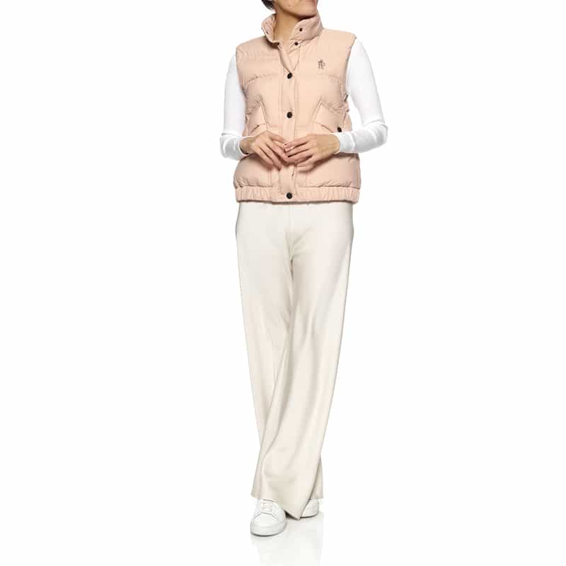 BARNEYS NEW YORK ウォッシャブル サテンワイドイージーパンツ IVORY